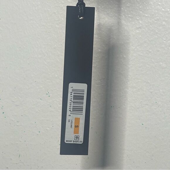 KARL LAGERFELD PARIS Size Small Neil Snap Front Black Leather Bomber Jacket - Picture 5 of 8